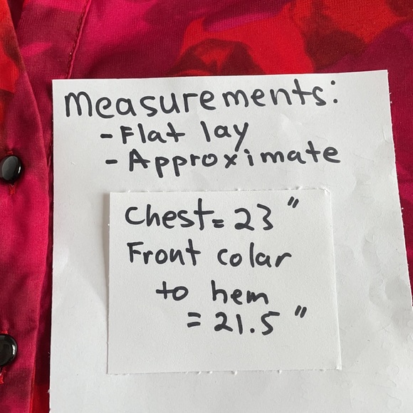 JESSICA red long sleeve blouse, size petite 14P - Picture 7 of 7